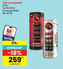 Interspar Hell energiailtal ajánlat