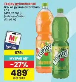 Interspar Topjoy gyümölcsital ajánlat