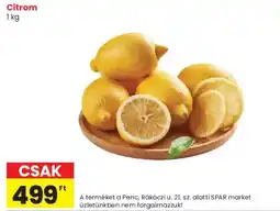Spar Market Citrom ajánlat