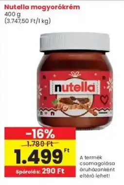 Interspar Nutella mogyorókrém ajánlat