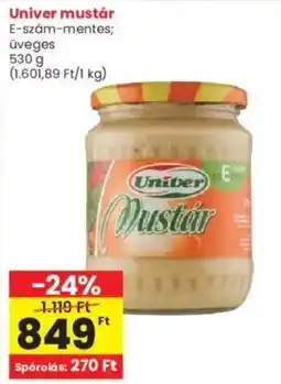 Interspar Univer mustár ajánlat