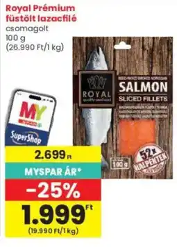 Interspar Royal füstölt lazacfilé ajánlat