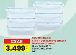 Interspar gourmetmaxx klick it dosen fagyasztható frissen tartó doboz ajánlat