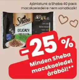 Spar Sheba macskaeledel ajánlat