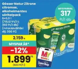 Interspar Gösser Natur Zitrone ajánlat