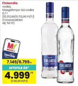 Interspar Finlandia vodka ajánlat
