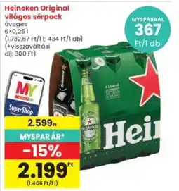 Interspar Heineken Original világos sör ajánlat