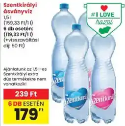 Spar Szentkirályi ásványvíz ajánlat