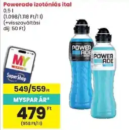 Spar Powerade izotóniás ital ajánlat