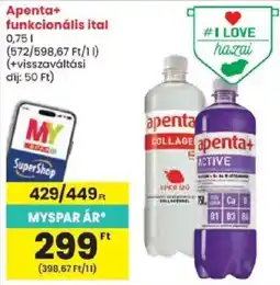 Spar Apenta+ funkcionális ital ajánlat