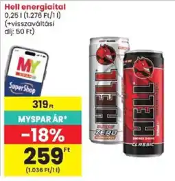 Spar Hell energiailtal ajánlat