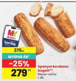 Spar Spanyol kovászos bagett ajánlat