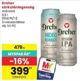 Spar Dreher sörkülönlegesség ajánlat