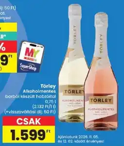 Spar Törley alkoholmentes borból készült habzóital ajánlat