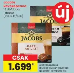 Spar jacobs kávékapszula ajánlat