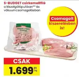 Spar S-Budget csirkemellfilé ajánlat