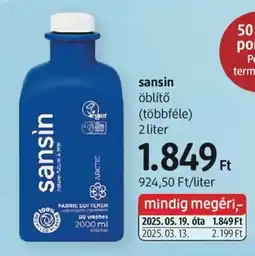 DM sansin öblítő ajánlat