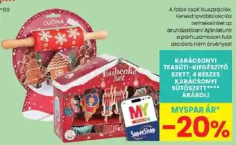 Cucina karácsonyi teasüti-kiegészítő szett