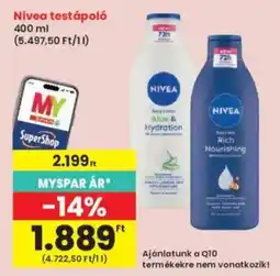 Interspar Nivea testápoló ajánlat