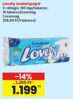 Interspar Lovely toalettpapír ajánlat