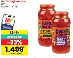 Spar Ben's Original szósz ajánlat