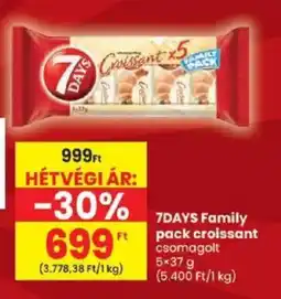 Spar 7days family pack croissant ajánlat