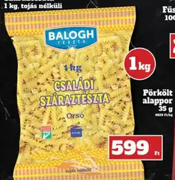 Vil-For Balogh családi száraztészta ajánlat