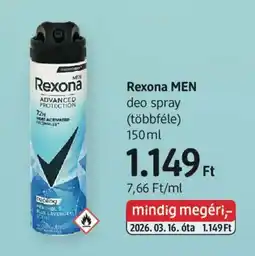 DM Rexona men deo spray ajánlat