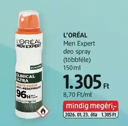 DM L'oréal men expert deo spray ajánlat