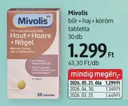 DM Mivolis bór + haj + köröm tabletta ajánlat