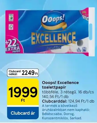 Ooops! excellence toalettpapír