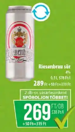 Coop Riesenbrau sör ajánlat