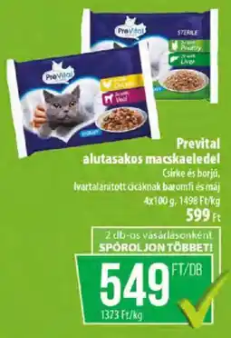 Coop Prevital alutasakos macskaeledel ajánlat