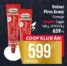 Coop Univer piros arany csemege ajánlat