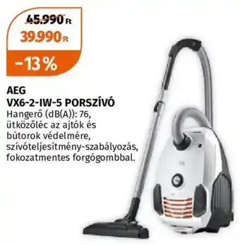 Aeg vx6-2-iw-5 porszívó