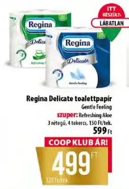Coop Regina delicate toalettpapír ajánlat