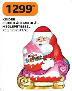 Auchan Kinder csokoládé mikulás ajánlat