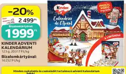 Auchan Kinder adventi kalendárium ajánlat