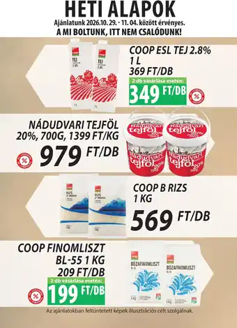 Coop esl tej 2.8%