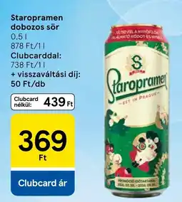 Tesco Staropramen dobozos sör ajánlat
