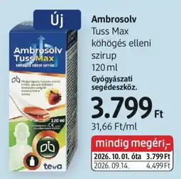 DM Ambrosolv Tuss Max ajánlat