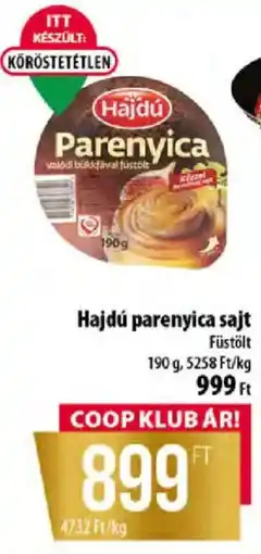 Coop Hajdú parenyica sajt ajánlat