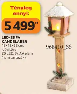 Auchan Led-es fa kandeláber ajánlat