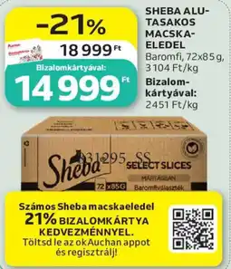 Auchan Sheba macskaeledel ajánlat