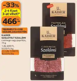 Auchan Kaiser szalámi ajánlat