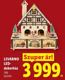 Lidl Livarano led-dekorház ajánlat