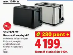 Lidl Silvercrest nemesacél kenyérpirító ajánlat