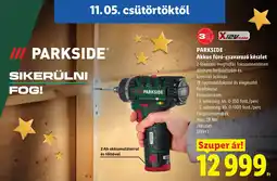 Lidl Parkside akkus fúró-csavarozó készlet ajánlat