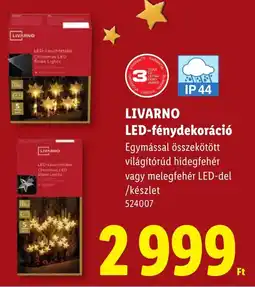 Lidl Livarno led-fénydekoráció ajánlat