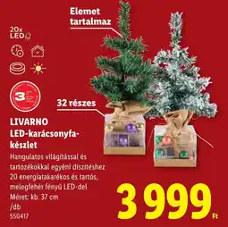 Lidl Livarno led-karácsonyfa-készlet ajánlat